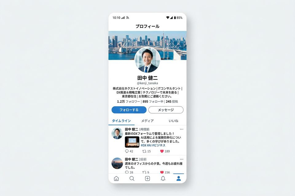 SNS・社内SNSでの使用イメージ
